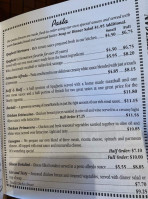 Sunshine Pizza menu