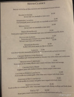 Covered Bridge Inn menu