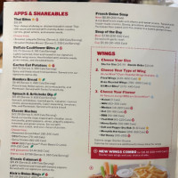 Boston Pizza menu