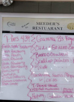 Meeder's menu