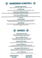 Wunderbar Bistro menu