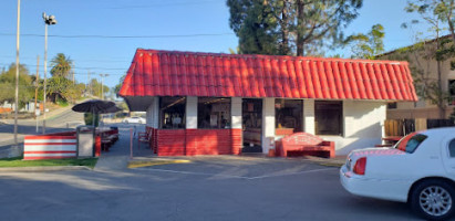 Franks Famous Hot Dogs outside