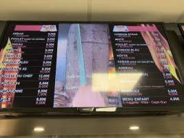 King Kebab menu