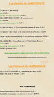 Le Jamberoute menu