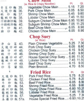 New Long River Chinese menu