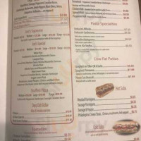 Joe's Pizza Pasta menu