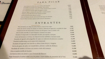 Villa Antonia menu