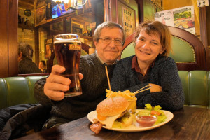 The Golden Harp Irish Pub outside