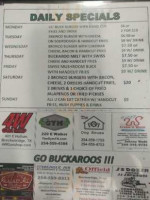 Buckaroo Burgers food