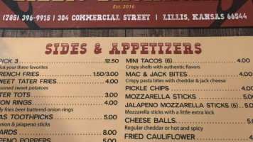 Lillis Backroads menu