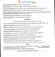 Evolution Grille menu