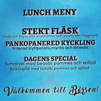 Börsen Restaurang Gatukök Mellerud menu