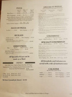 Carini's Original Italian Pizza menu