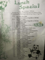 Panda Carry Out food