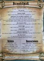 Pirates Cove Pub Grille menu