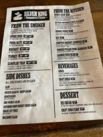 Silver King Smokehouse Saloon menu