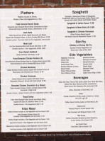 Yoder's Buffet menu