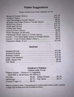 Schwalm's Cleona menu