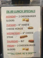 Monaghan's Irish Pub menu