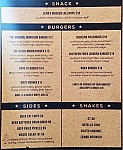 Parlour Burger menu