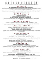 The 320 Market Cafe menu