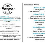 Temegen Etterem menu