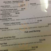 Tonopah Family menu