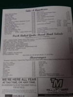 Togi's Sub Station menu