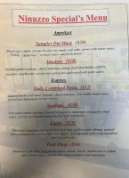 Ninuzzo Trattoria menu