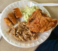 Southern Style Barbecue Fried Chicken inside