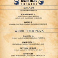 Beach Haus Brewery menu