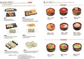 Asuka Sushi menu