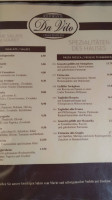 Restaurant Da-Vito menu