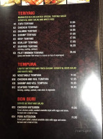 Ichiban Sushi Hibachi menu