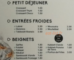 Mazats menu