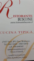 Buscone menu