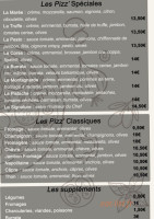 Le à Pizz' menu