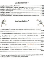 La Guérande Charner menu