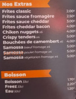 Burger Bro'z menu