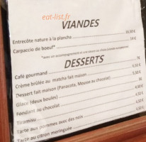 Le Cafe Des Sports menu