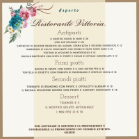 Vittoria menu