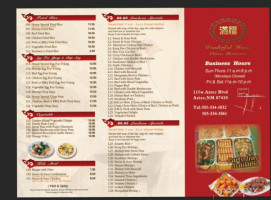 Wonderful House Chinese (aztec,nm) menu