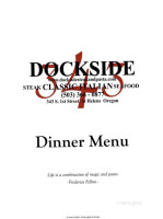 Dockside Steak And Pasta menu