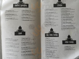 Taste Of India menu