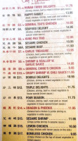 Shanghai Express menu