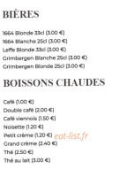 La Cantine De Champignelles menu