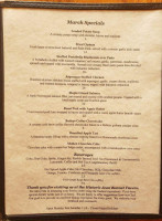 Jean Bonnet Tabern menu