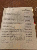 Giant Oaks Winery menu