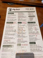 Shy Bear Brewing menu