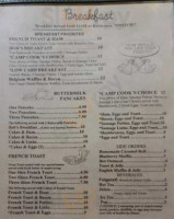 Cowboy Cafe menu